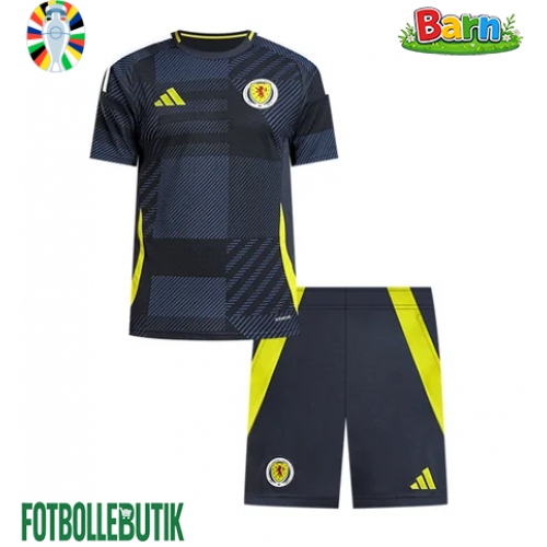 Skottland Hemmaställ Barn EM 2024 Kortärmad (+ Korta byxor)